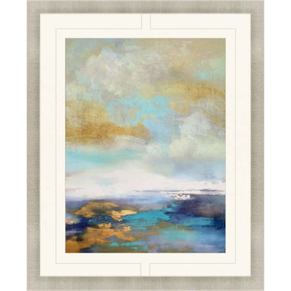 Iridescence Framed Art Gold Picture Frame Print Wall Art HomeRoots