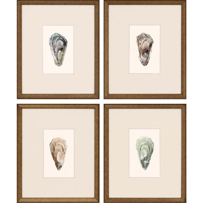Set Of Four Ocean Blades Gold Framed Print Wall Art HomeRoots