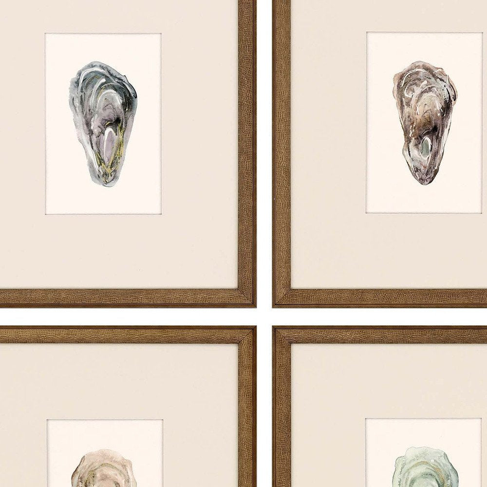 Set Of Four Ocean Blades Gold Framed Print Wall Art HomeRoots