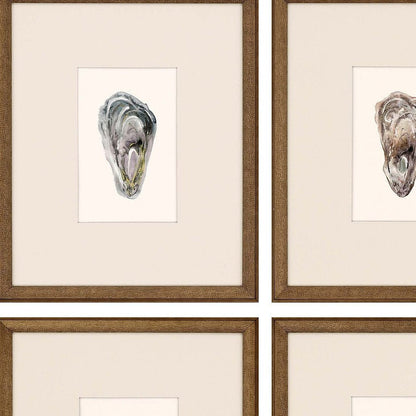 Set Of Four Ocean Blades Gold Framed Print Wall Art HomeRoots