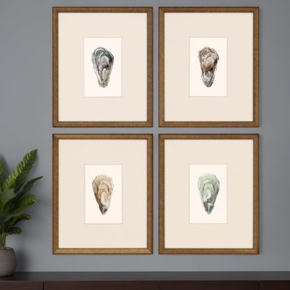 Set Of Four Ocean Blades Gold Framed Print Wall Art HomeRoots
