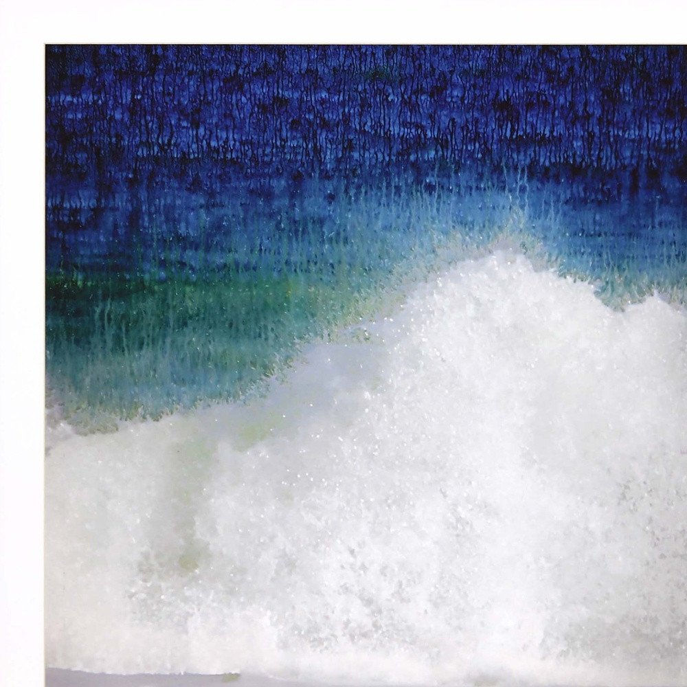 Blue Ocean Splash High White Shadowbox Framed Wall Art HomeRoots