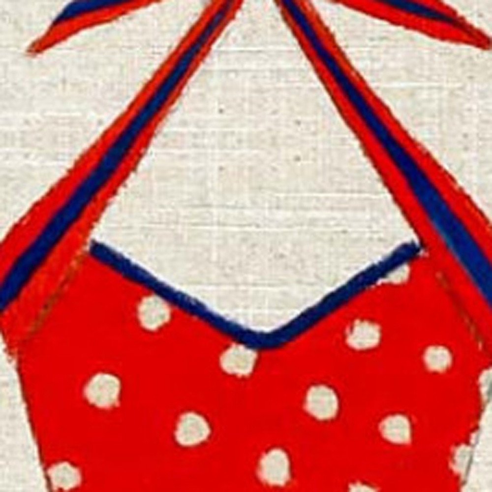 Set Of Four Red White And Blue Swimsuits Framed Print Wall Art HomeRoots