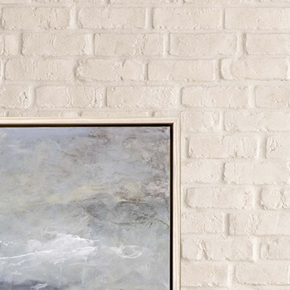 Sea Meets Sky White Floater Frame Print Wall Art HomeRoots