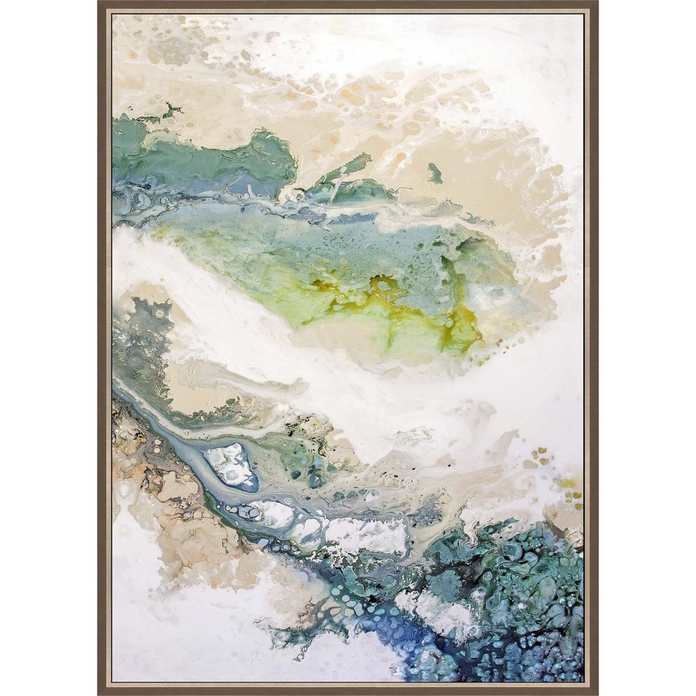 Minutiae Canvas Silver Floater Frame Print Wall Art HomeRoots