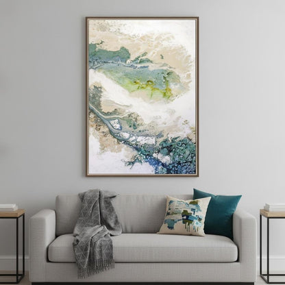 Minutiae Canvas Silver Floater Frame Print Wall Art HomeRoots