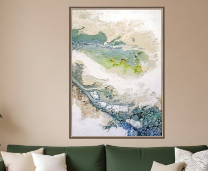 Minutiae Canvas Silver Floater Frame Print Wall Art HomeRoots