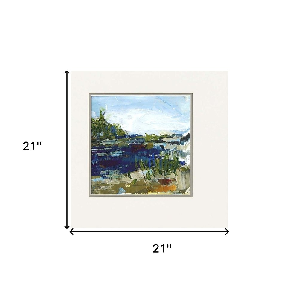 Set Of Two Coastal Sand Framed Art Brown Picture Frame Print Wall Art HomeRoots