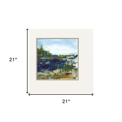 Set Of Two Coastal Sand Framed Art Brown Picture Frame Print Wall Art HomeRoots