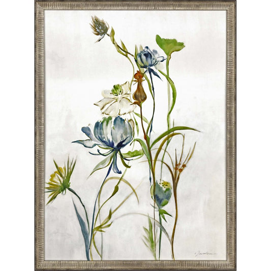 Late Summer Wildflower II Framed Art Silver Picture Frame Print Wall Art HomeRoots