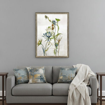 Late Summer Wildflower II Framed Art Silver Picture Frame Print Wall Art HomeRoots