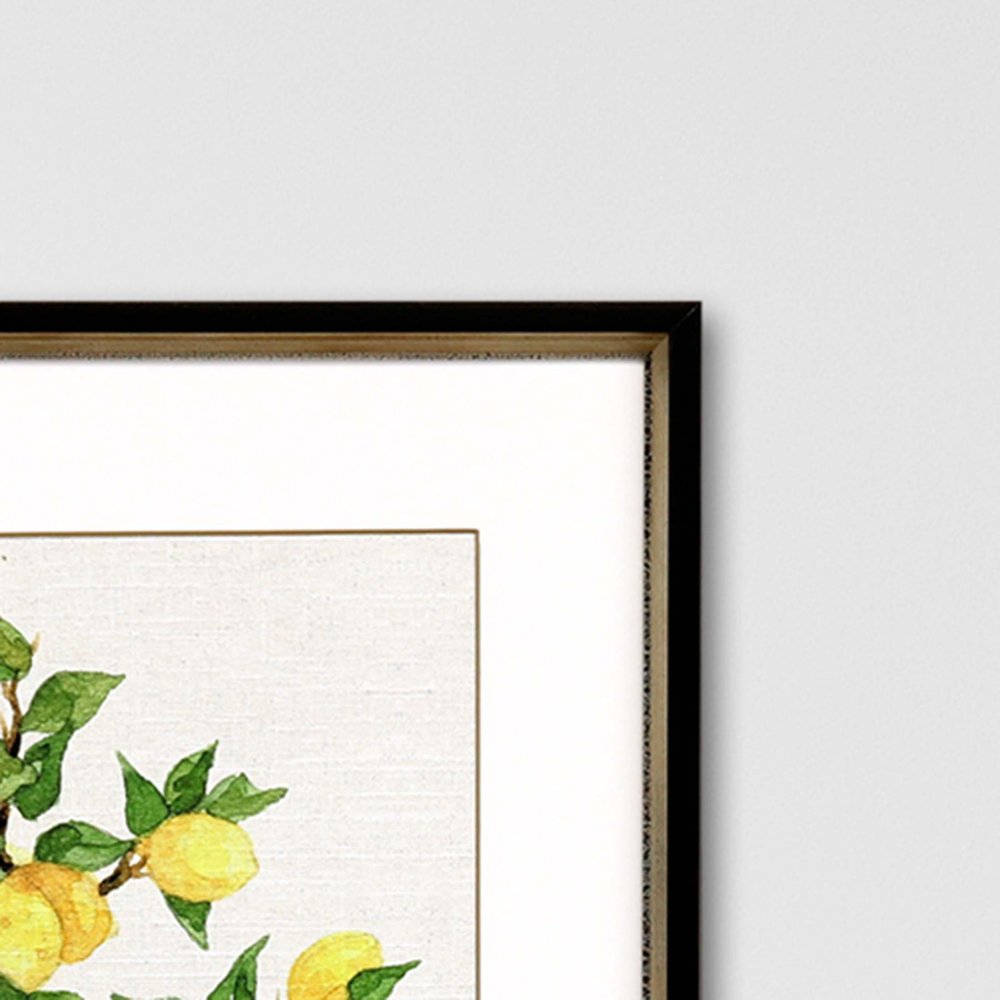 Set Of Two Fruit Topiary Black Framed Print Wall Art HomeRoots