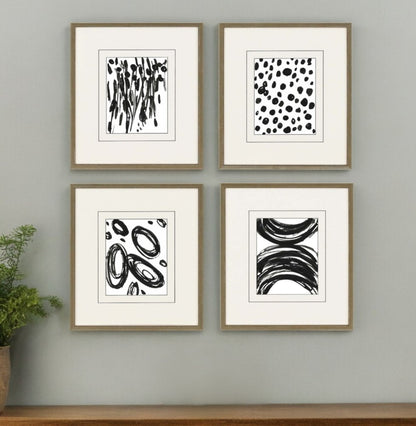 Set Of Four Perception Gold Framed Print Wall Art HomeRoots
