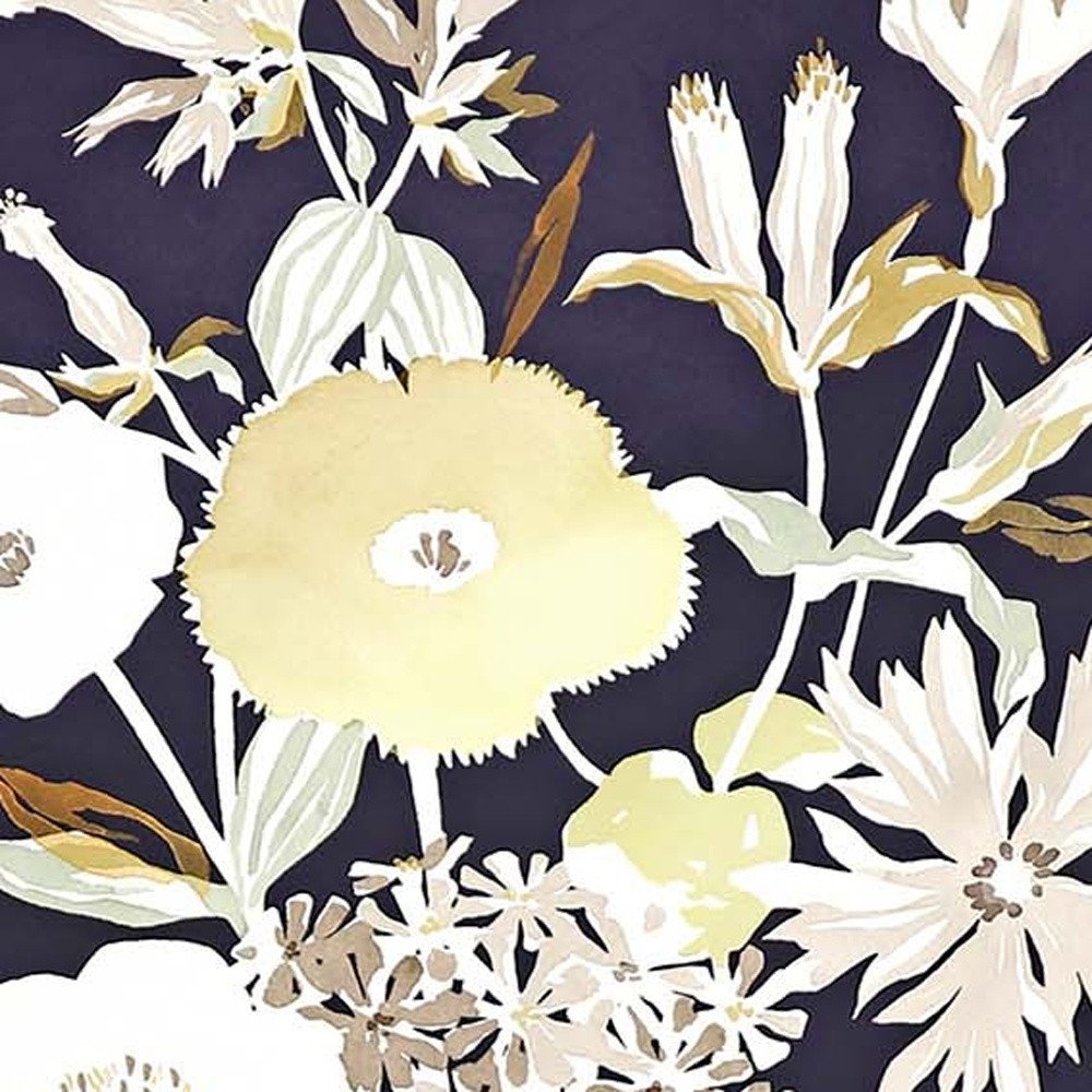 Set Of Four Midnight Florals Gold Framed Print Wall Art HomeRoots