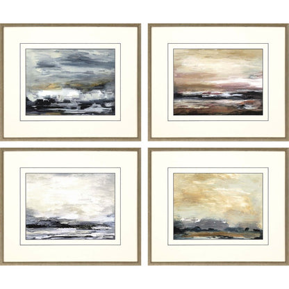 Set Of Four New Perspective Gold Framed Print Wall Art HomeRoots