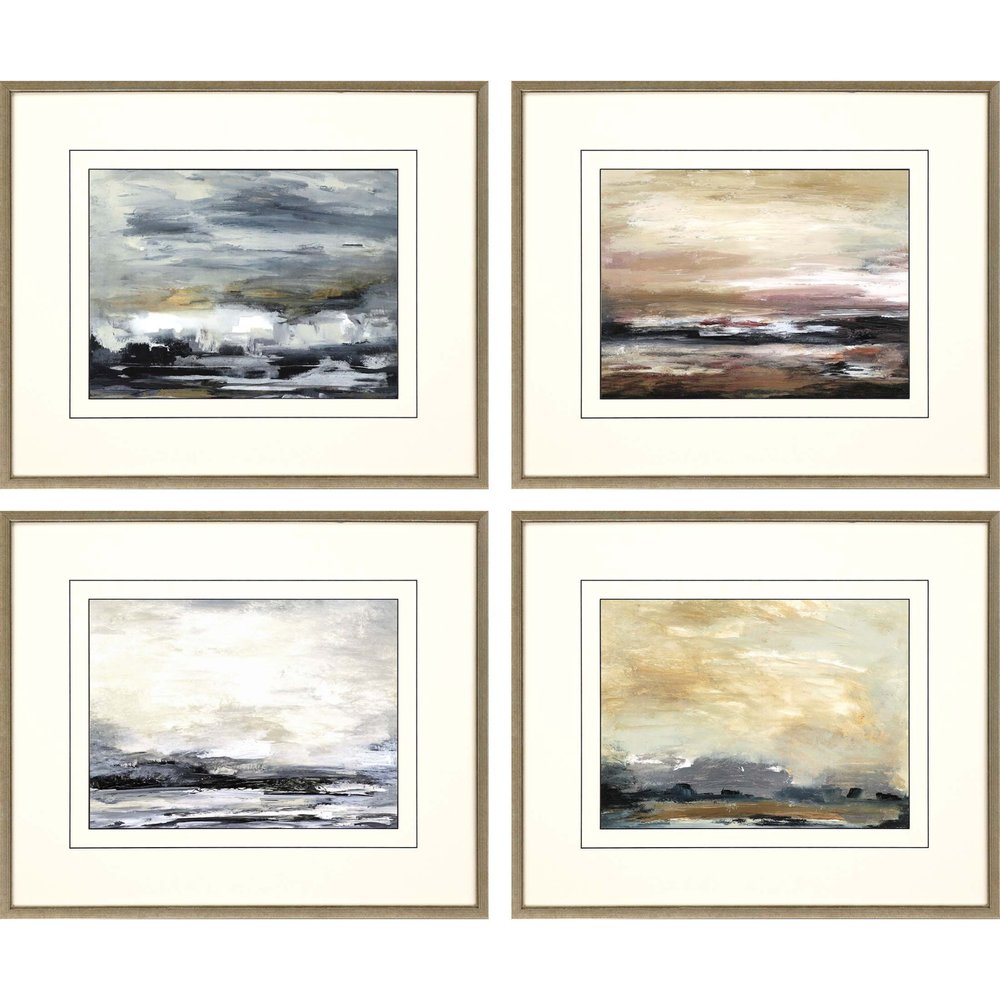 Set Of Four New Perspective Gold Framed Print Wall Art — view 1