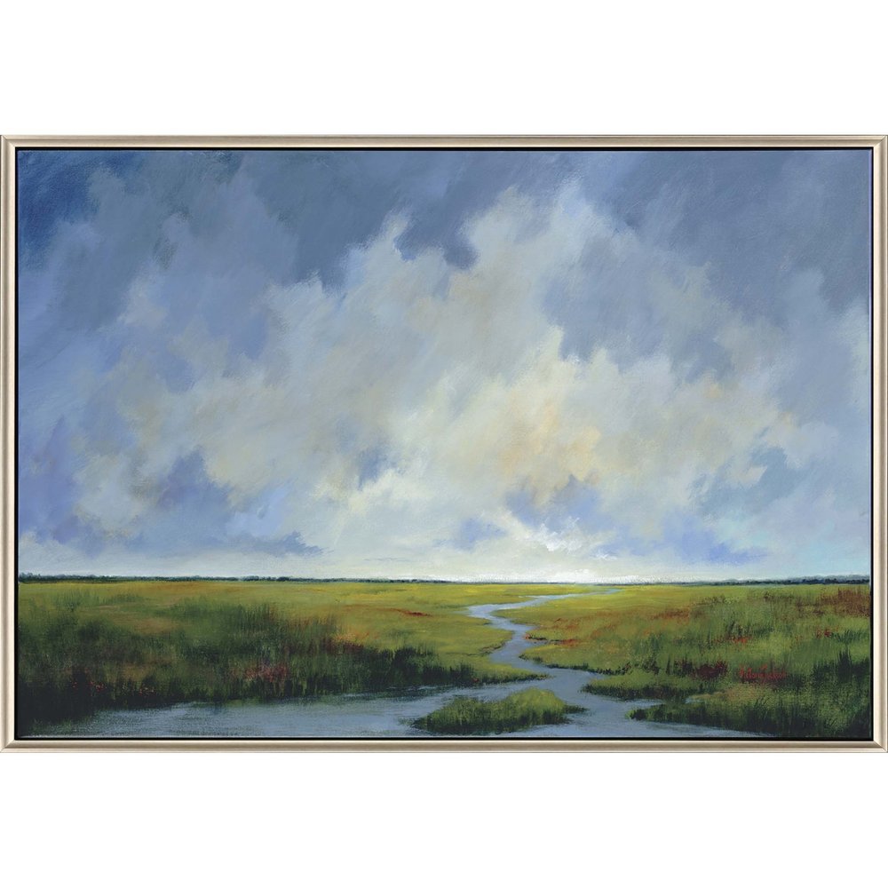 Journey Home Canvas Silver Floater Frame Print Wall Art HomeRoots