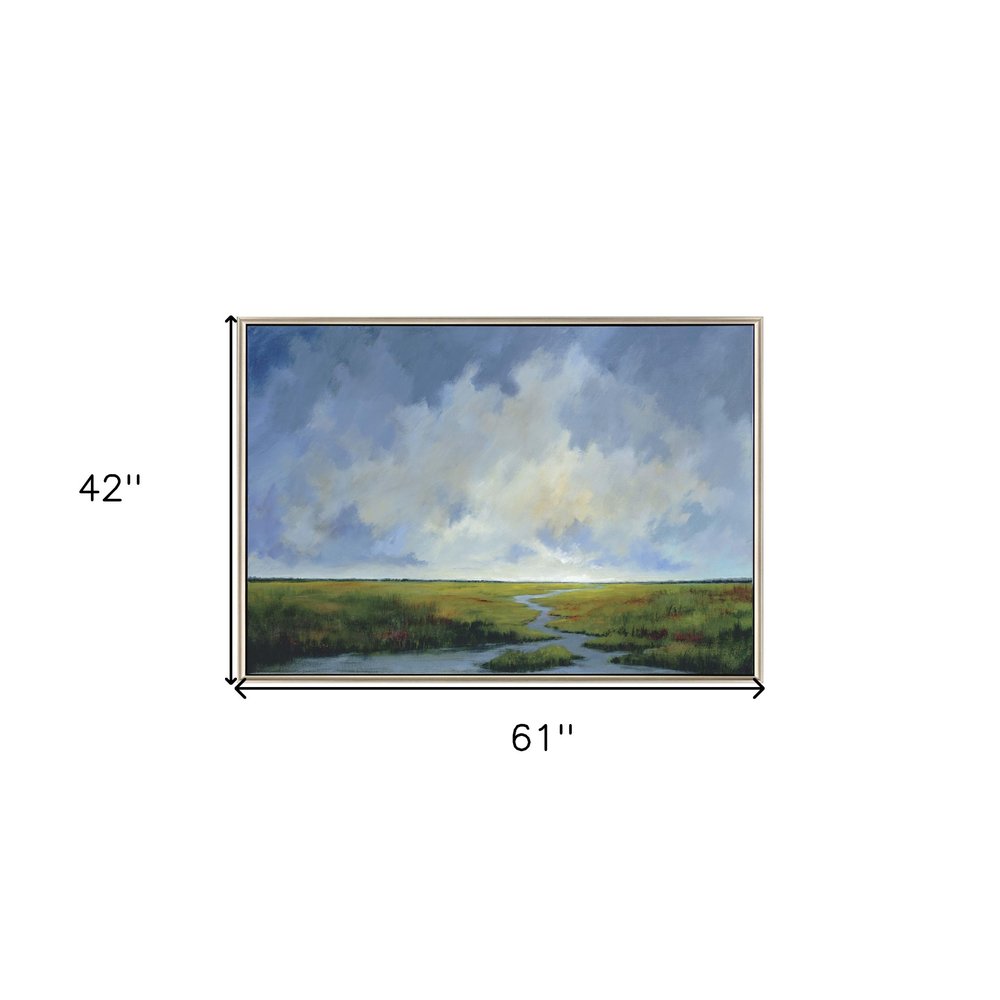 Journey Home Canvas Silver Floater Frame Print Wall Art HomeRoots