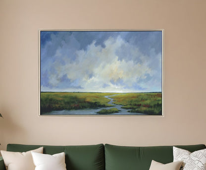 Journey Home Canvas Silver Floater Frame Print Wall Art HomeRoots