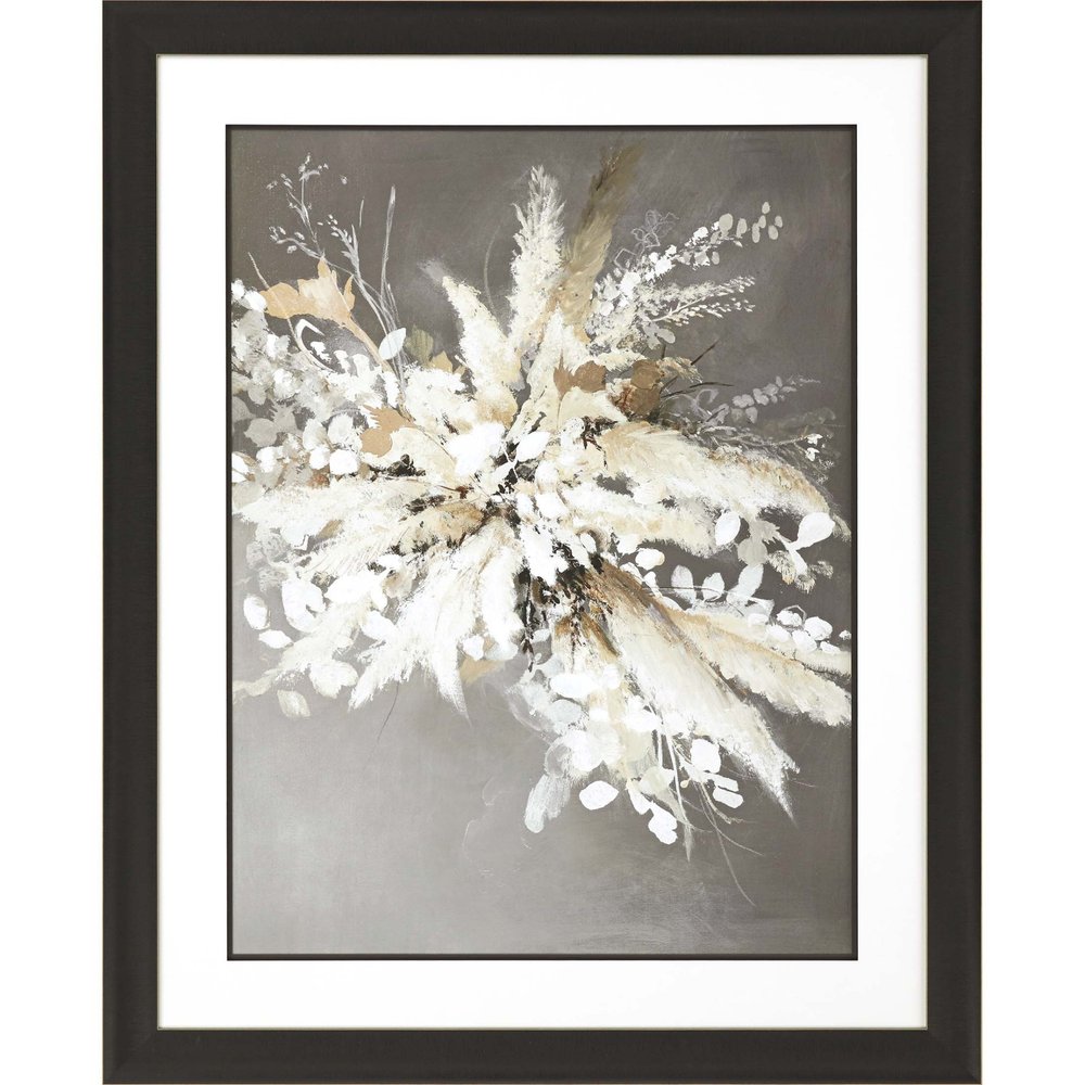 Light Leaves I Framed Art Brown Picture Frame Print Wall Art HomeRoots