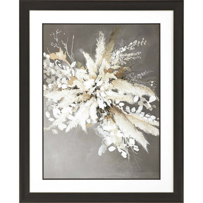 Light Leaves I Framed Art Brown Picture Frame Print Wall Art HomeRoots