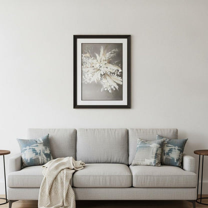 Light Leaves I Framed Art Brown Picture Frame Print Wall Art HomeRoots