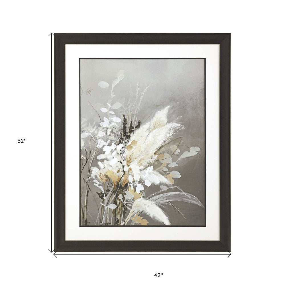Light Leaves II Brown Framed Print Wall Art HomeRoots