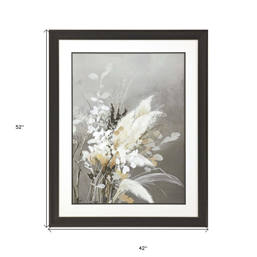 Light Leaves II Brown Framed Print Wall Art HomeRoots