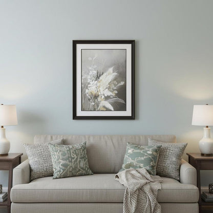 Light Leaves II Brown Framed Print Wall Art HomeRoots