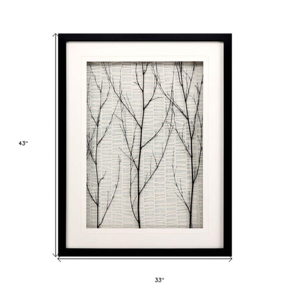 Silent Tree Framed Art Black Picture Frame Print Wall Art HomeRoots
