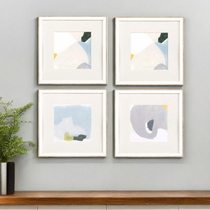 Set Of Four Tilt White Framed Print Wall Art HomeRoots