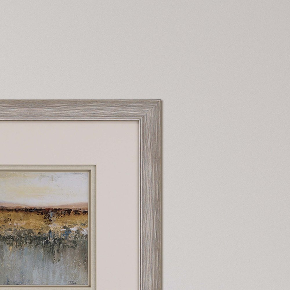 Set Of Two Antique Contemporary Framed Art Silver Picture Frame Print Wall Art HomeRoots