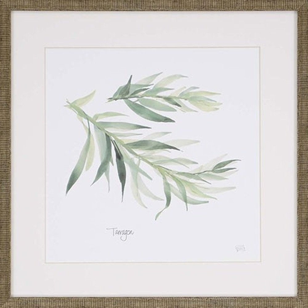 Set Of Four Herbs Gold Framed Print Wall Art HomeRoots