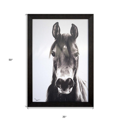 Horse Portrait Brown Framed Print Wall Art HomeRoots