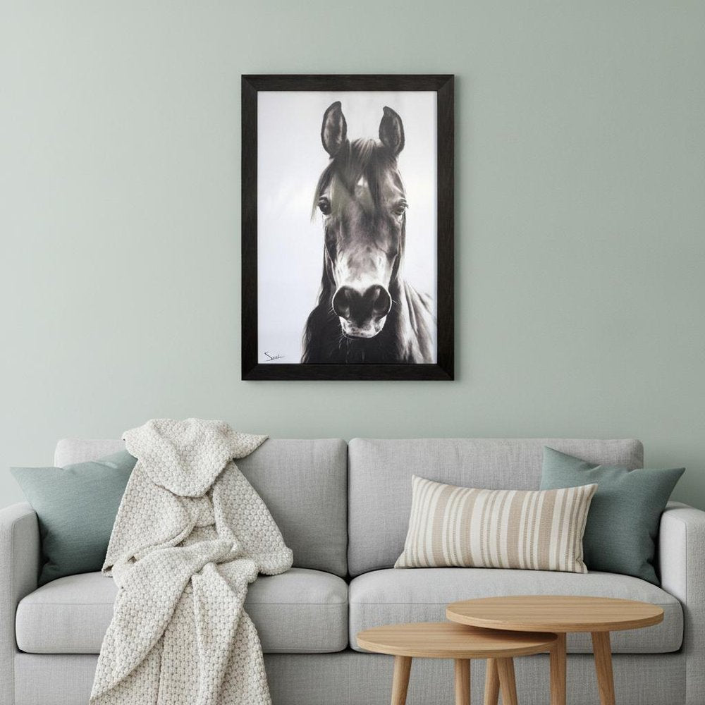 Horse Portrait Brown Framed Print Wall Art HomeRoots