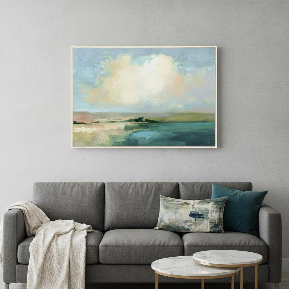 Coastal Sky Canvas White Floater Frame Print Wall Art HomeRoots