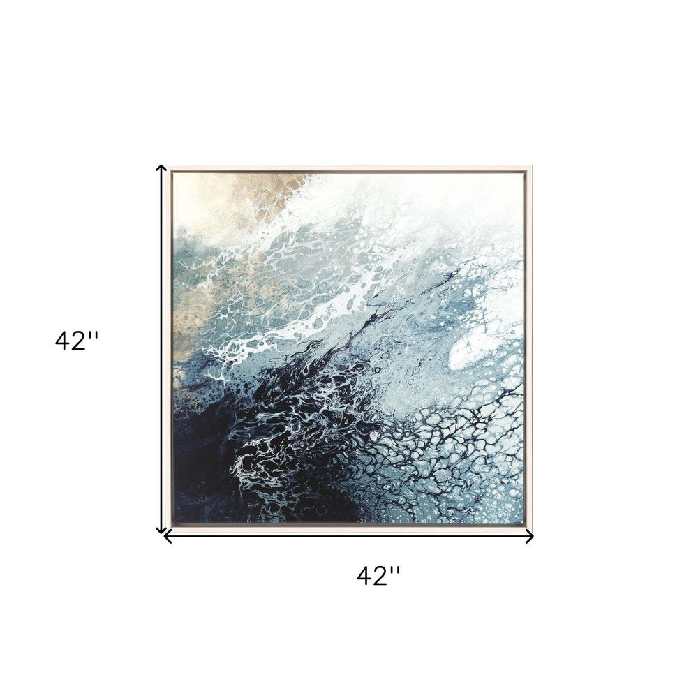 Aveta Canvas Ready to Hang Art White Floater Frame Print Wall Art HomeRoots