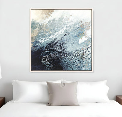 Aveta Canvas Ready to Hang Art White Floater Frame Print Wall Art HomeRoots