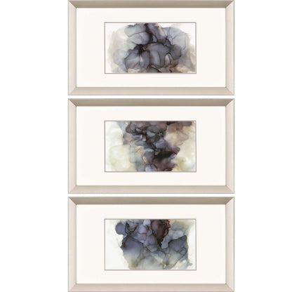 Set Of Three Soft Dreams Silver Framed Print Wall Art HomeRoots