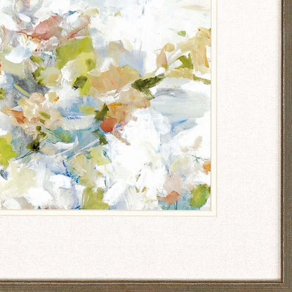 Set Of Four Modern Abstract Floral Gold Framed Wall Art HomeRoots