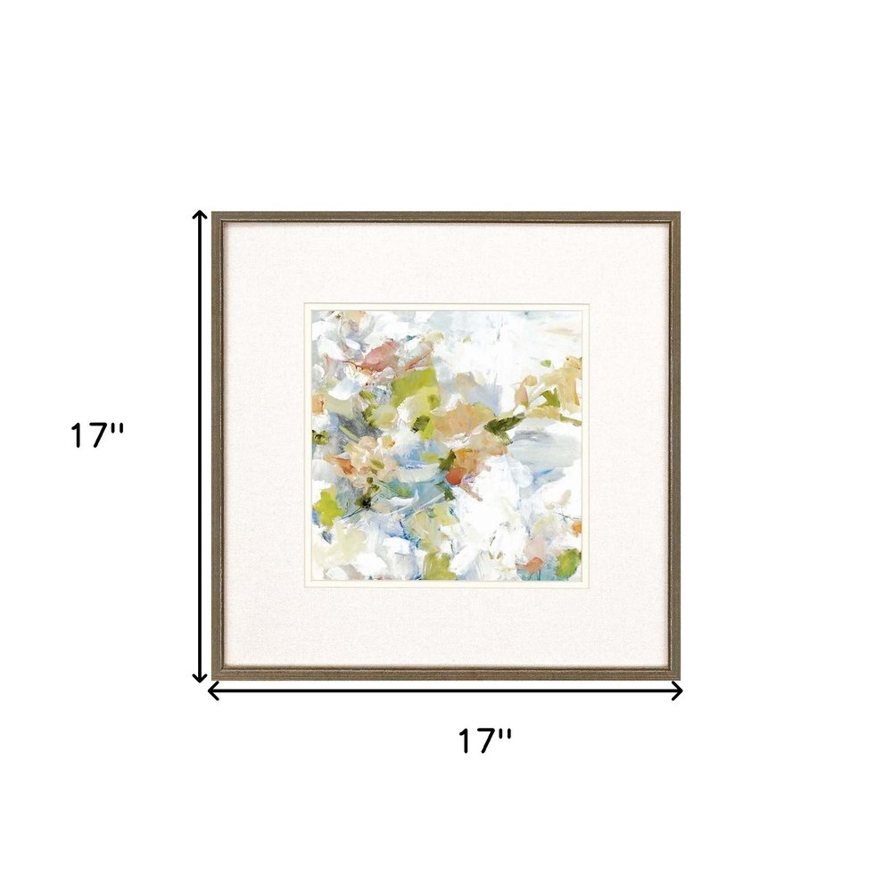 Set Of Four Modern Abstract Floral Gold Framed Wall Art HomeRoots