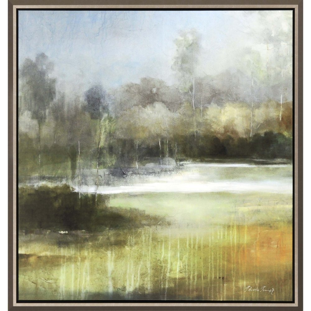 A Quiet Place Canvas Silver Floater Frame Print Wall Art HomeRoots