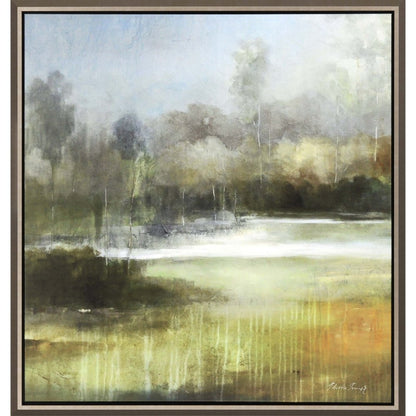 A Quiet Place Canvas Silver Floater Frame Print Wall Art HomeRoots