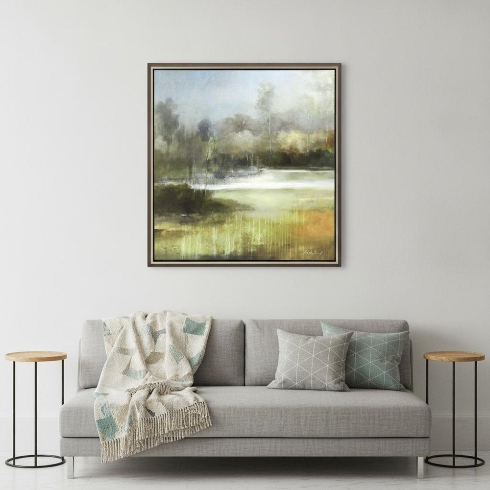 A Quiet Place Canvas Silver Floater Frame Print Wall Art HomeRoots