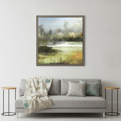 A Quiet Place Canvas Silver Floater Frame Print Wall Art HomeRoots