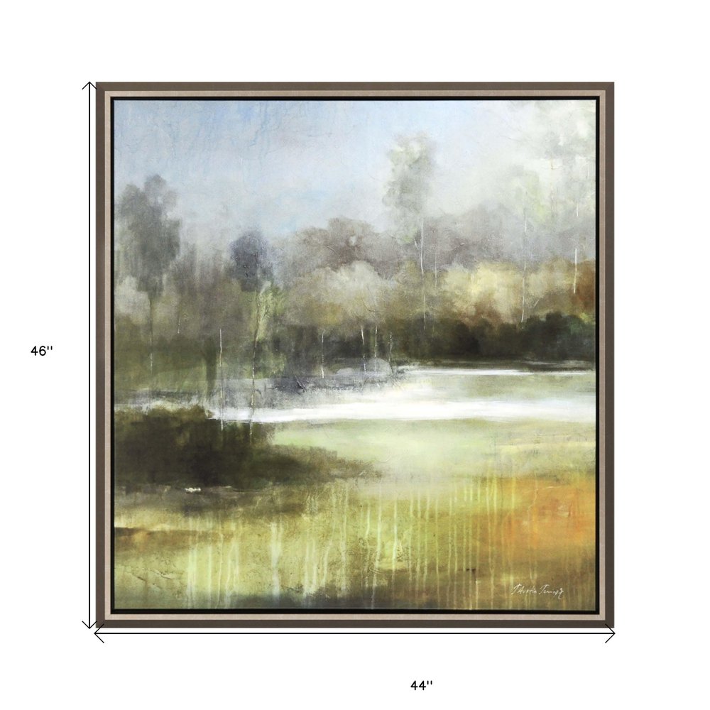 A Quiet Place Canvas Silver Floater Frame Print Wall Art HomeRoots