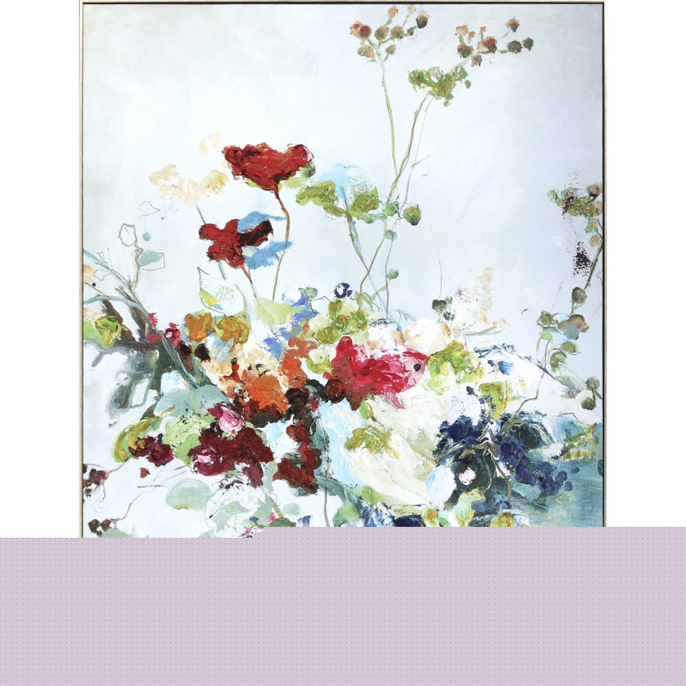 Abstract Floral Framed Art Gold Picture Frame Print Wall Art HomeRoots