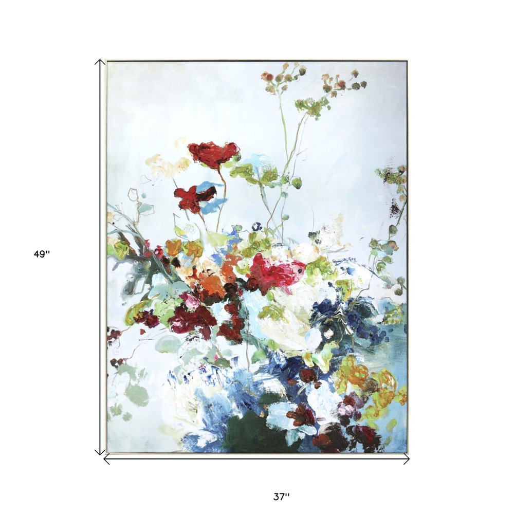 Abstract Floral Framed Art Gold Picture Frame Print Wall Art HomeRoots