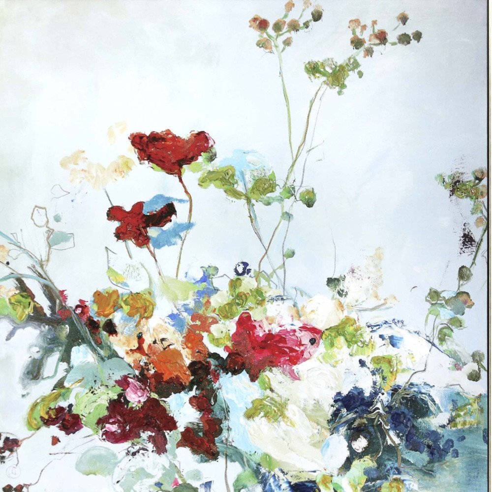Abstract Floral Framed Art Gold Picture Frame Print Wall Art HomeRoots