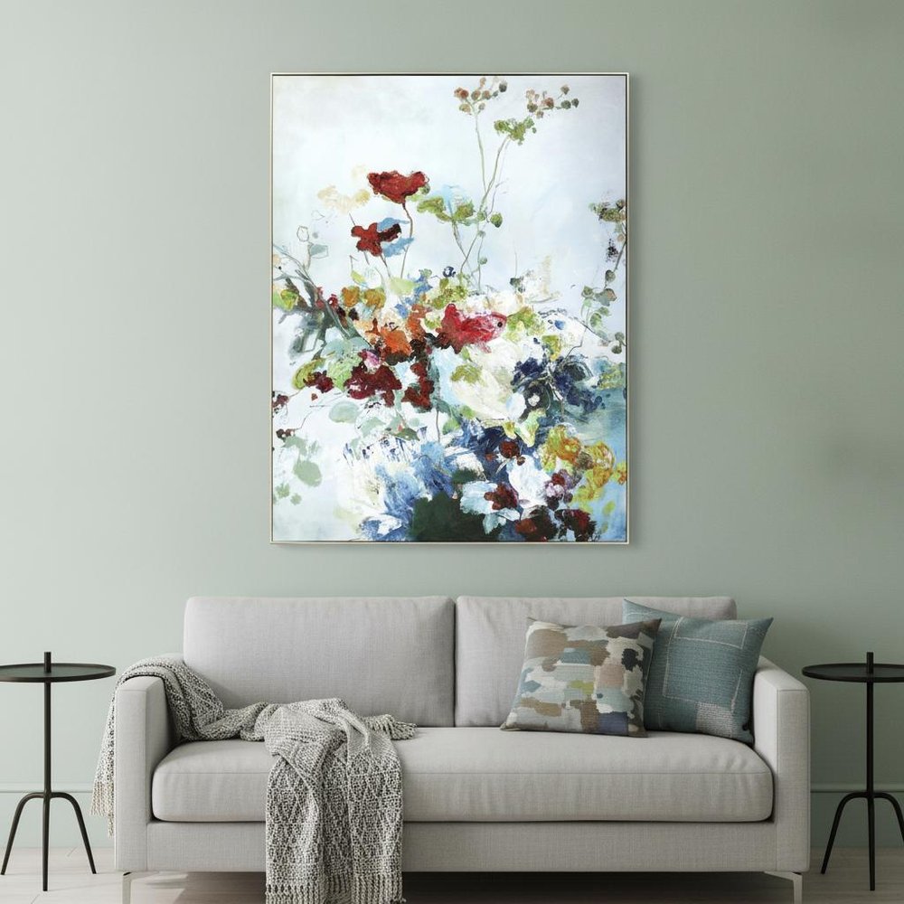 Abstract Floral Framed Art Gold Picture Frame Print Wall Art HomeRoots